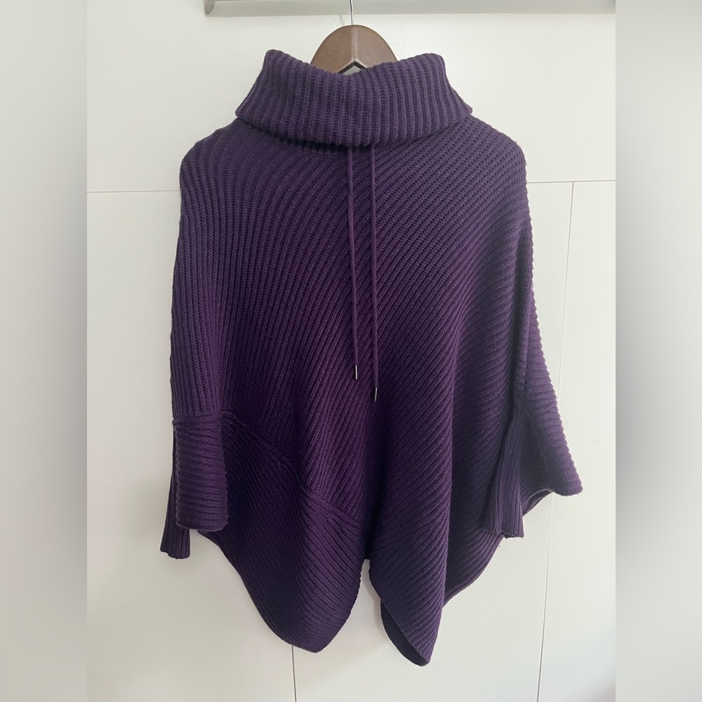 Twik Purple Poncho Sweater